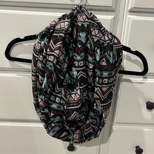 Aztec print infinity scarf